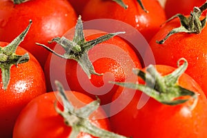 Red tomato closeup