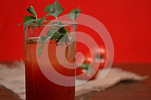 Red tomato juice