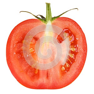 Red tomato slice .