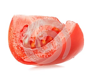 Red tomato slice