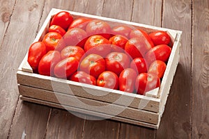 Red tomatoes box