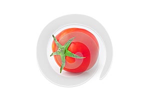 Red tomatoes,  on white background