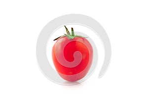 Red tomatoes,  on white background