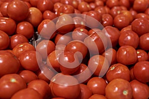 Red tomatoes in the store