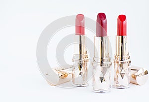 Red tone lipsticks