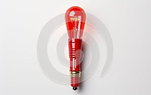 Red Torch White Background