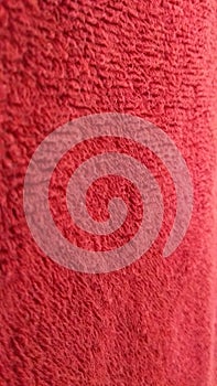 Red towel surface photo