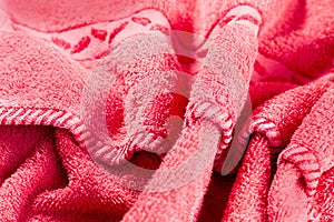 Red towel texture