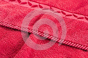 Red towel texture