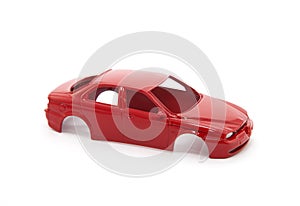 Red toy car body