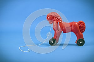 Red toy horse