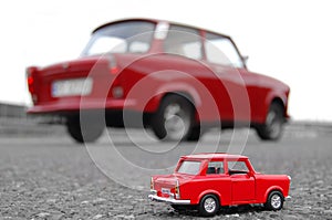 Red Trabant Car Toy