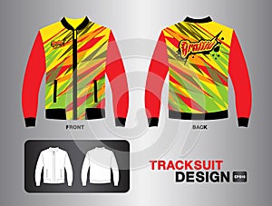 Red tracksuit vector design vector