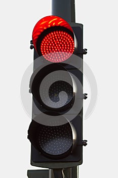 Red traffic light photo