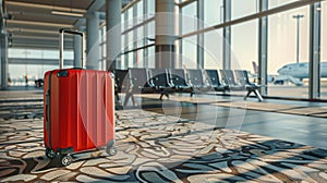 The Red Travel Suitcase.AI generated image