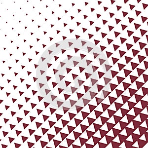 Red triangle pattern background vector design