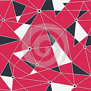 Red triangle seamless pattern