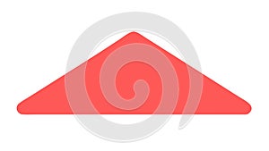 Red triangle shape, versatile geometric design element , vector design Generative AI