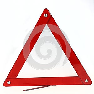 Red triangle sign