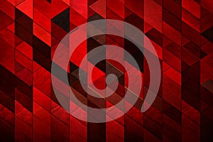 Red triangular abstract background, Grunge surface, 3d Rendering