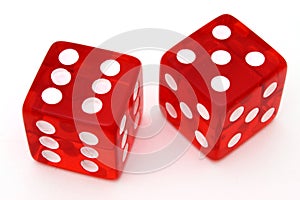 Red tricky dice