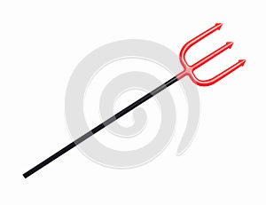 Red trident for Halloween