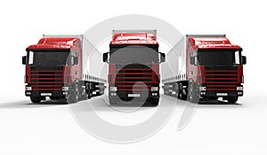 Red trucks