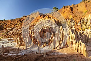 The red tsingy of Antsiranana Diego Suarez, Madagascar