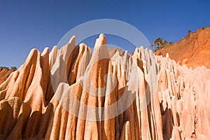 Red tsingy of Diego Suarez, Madagascar