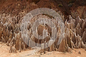 Red Tsingy geological landmark in Madagascar