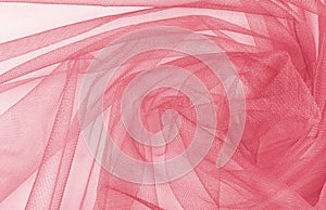 Red tulle background