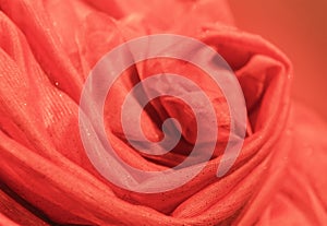 Red tulle rose background