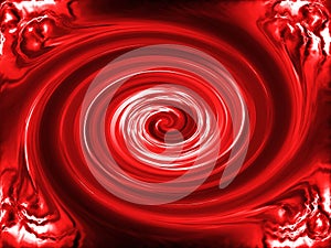 Red twirl background