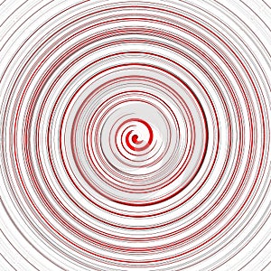 Red twirl circular wave