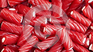 Red Twisty Candies Rotating