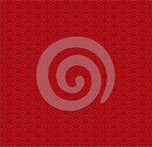 Red uchiwa Japanese decorative fan pattern