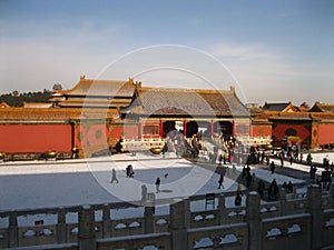 Red uildings in Forbidden City