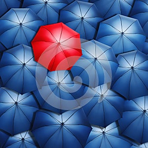 Red umbrella