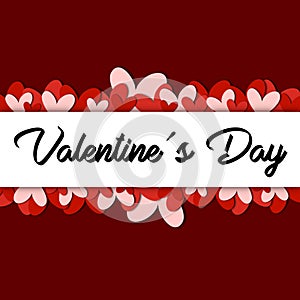 Red ValentineÃÂ´s day Background / vector photo