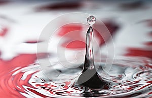 Red Valentine water drop