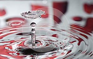 Red Valentine water drop