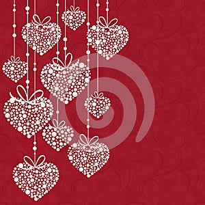 Red valentines card