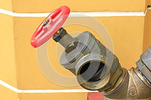 Red Valves for Fire Extinguishers