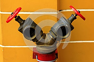 Red Valves for Fire Extinguishers