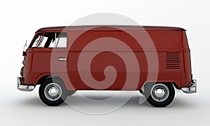 Red van photo