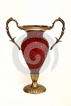 Red vase