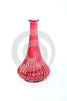 Red Vase isolated on white