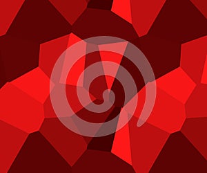 Red vector abstract polygonal background. Geometric origami style with gradient.