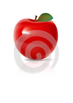 Red vector apple