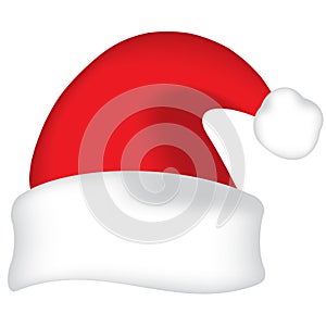 Red vector Santa hat